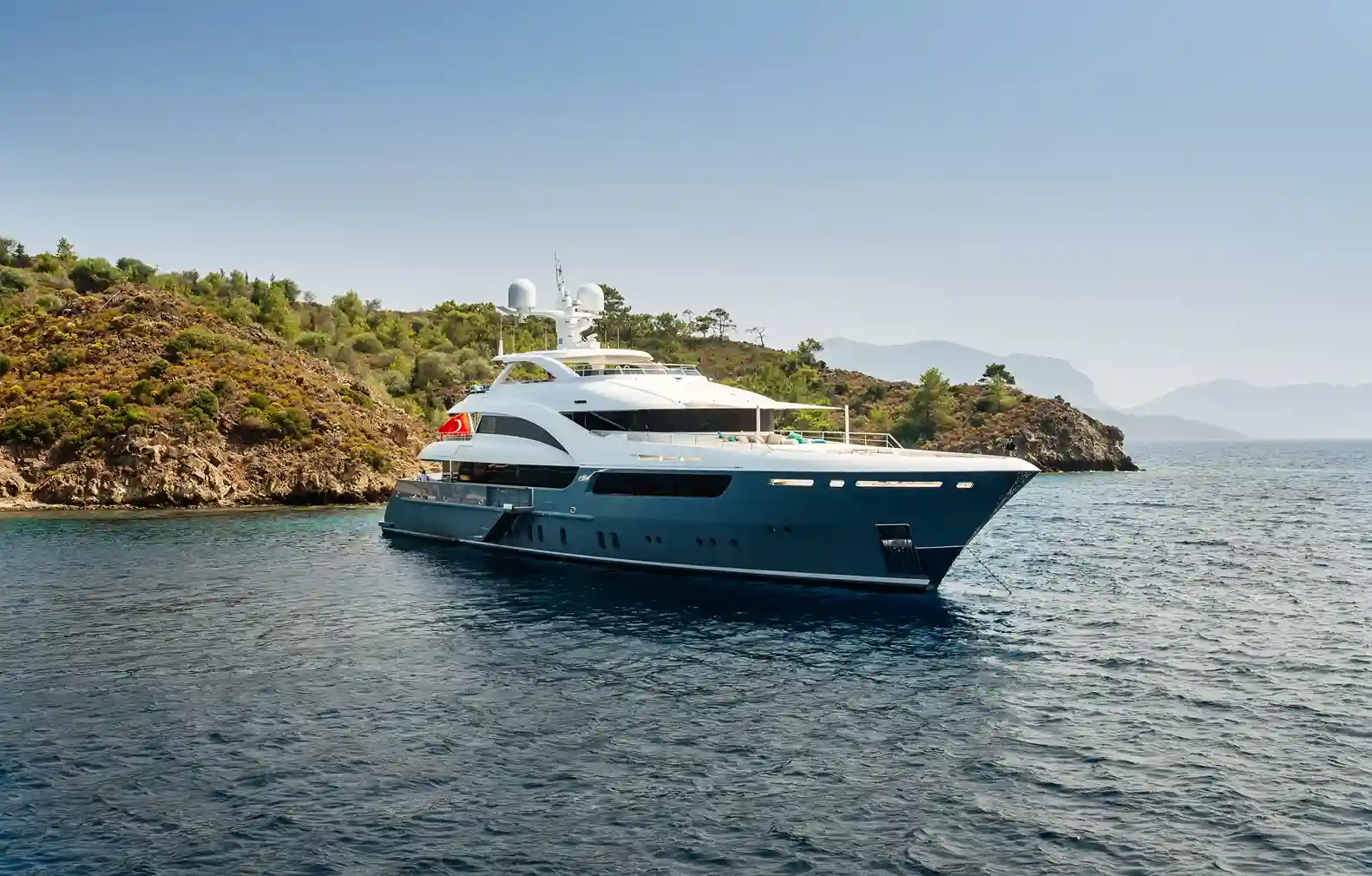 Modern yacht